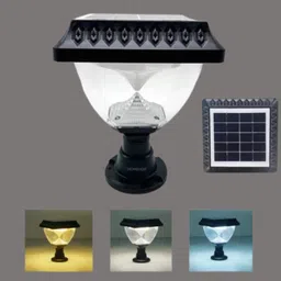 homehop Solar LED watt Automatic Outdoor Gate Model Light Design Warm Lights For Home Garden Waterproof Decoration Wall Decoration lighting RGB pillar Lamp Gate Light Outdoor Lamp-picture-43