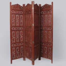 shilpi Solid Wood Zico Room Divider In Brown Colour-picture-26