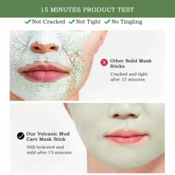 Cleansing Mask Mud Apply Mask, Green Tea Facial Detox Mud Mask Face Shaping Mask-image-23