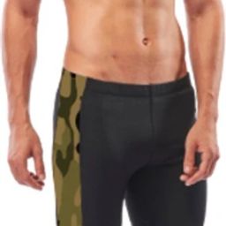 Jammer-Camo Printed Men Swim Bottom Black, Green Swimsuit-image-76