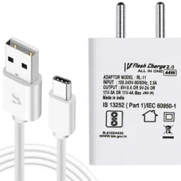 vivo 44 W Quick Charge 4 A Wall Charger for Mobile with Detachable Cable-image-59