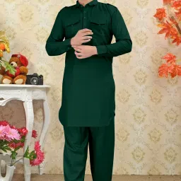Men Cotton Rayon Kurta Salwar Set-image-74