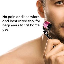 LIMESHOT roller 0.5 mm With 540 Titanium Alloy Needles | Promotes Beard Growth & Reduces Acne Scars | Safe & Effective To Use image 2