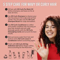 XO CURLS Curl Therapy Hydrating Shampoo with Argan Oil & Flax Seed - image 3