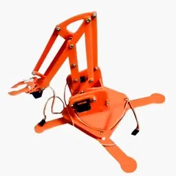 4 DOF Acrylic Robotic DIY Arm Kit (Without Servo) image 1