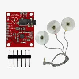AD8232 ECG Heart Rate Monitor Sensor Module with ECG Cables & Electrodes image 2