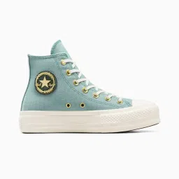 converse Chuck Taylor All Star Lift Platform Gold women high top shoe-picture-4