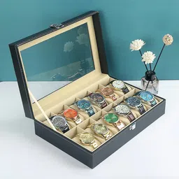 YouBella Black 12 Slots Watch Organizer Box-image-15