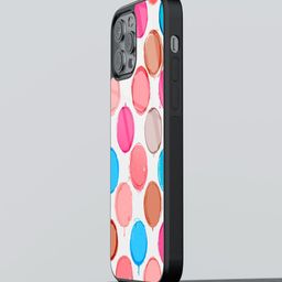 macmerise Polka Dot Canvas Design Glass iPhone 12 Pro Max Phone Back Case-49