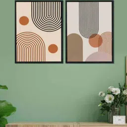 art street The tiful Wiliness Black Canvas Framed Art Print Set of 2-picture-39