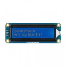 Waveshare LCD1602 RGB Module, 162 Characters LCD, RGB Backlight, 3.3V/5V, I2C Bus-14
