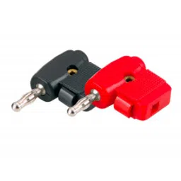 MX 4mm Banana Right Angle Male Plug Connector Spring Loaded Cable Entry Stackable From Rear Beryllium Copper Pair (MX-1401)-24