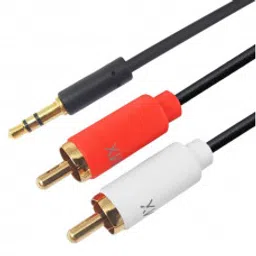 MX EP Stereo Male Plug 3.5mm To 2 RCA Male Plug Cord 1.5 Meter Slim Type Gold Plated (MX-4067)-76