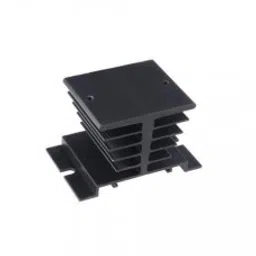 Black Single Phase Solid State Relay SSR Heat Sink Base Small Type Heat Radiator for 10A to 40A Size:80*50*50MM-0