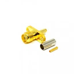 SMA 2 Hole Flange Connector Female Straight Crimp Type Coaxial Cable-picture-32