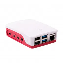 Raspberry Pi 4 Case Enclosure Official Red & White-19
