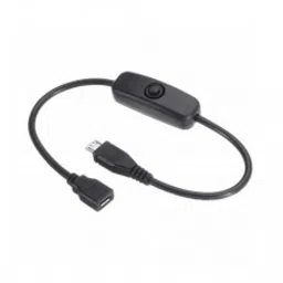 Micro USB Male to Female Power Cord Cable with Switch for Raspberry Pi 3-10