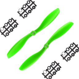 Pro-Range Propellers 8045(8X4.5) ABS Green 1CW+1CCW-1pair-49