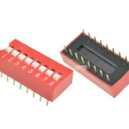 8-Pin Flat Dial switch 2.54mm-25