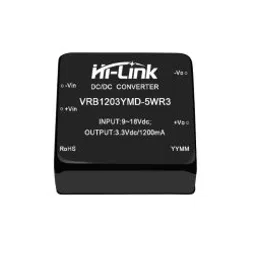 Hi-Link 12V to 3.3V 5W 1.2A DC to DC Isolation Voltage 1500VDC Power Module Converter VRB1203YMD-5WR3-10