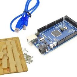 Mega 2560 Atmega2560-16au compatible with Arduino + Cable + Transparent acrylic case-14
