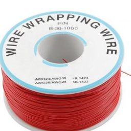 230m P/N B-30-1000 Insulated PVC Coated 30AWG Wire Wrapping Wire-RED-27