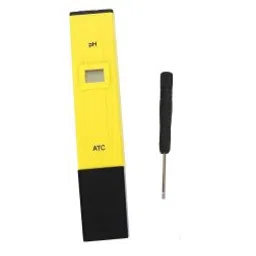 Yellow 0.1 Resolution Digital PH Meter Tester Instruments With ATC 0.0-14.0pH-20