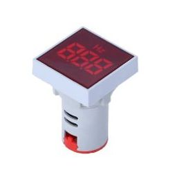 Red 20-75Hz 22mm AD16- 22DSHZ Square Cover LED Hertz Meter Indicator Light-38
