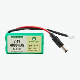 WATTNINE® 7.4V 4000mAh Rechargeable Lithium Battery Pack with Warranty for GPS, CCTV, Industrial and Commercial Application-picture-5