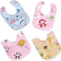 Set of 4 Waterproof Baby Apron with Bib-image-33