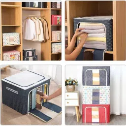 E Solutions WARDROBE ORGANISER/STORAGE-186 (44LITERS) Poly-canvas Laundry Bag-picture-20