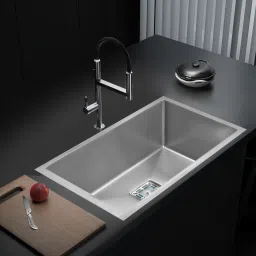 304 Grade Handmade Kitchen Sink Single Bowl Sound Proof 24 X 18 X 10 Under Mount Stainless Steel_M117 Vessel Sink-image-12