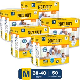 Adult Tape Diapers | Overnight Protection & Upto 12-Hour Absorption | Pack of 5 - M-image-33