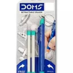 Groove Retractable Eraser with 2 Refills Multicolour Non-Toxic Eraser-10