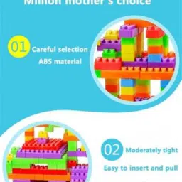 tamboora 100 Pcs Building Blocks,(92 Pieces +8 Tyres)Expert Building Blocks for Kids, 100 Pieces Blocks. let Your Kid Make Everything he/she Dreams of. Improves Logical Thinking and Cognitive Skills of Kids image 3
