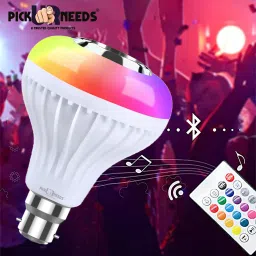 pick ur needs Bluetooth Music LED Light Bulb Colourful Built-in Audio Speaker Music Player Torch image 2