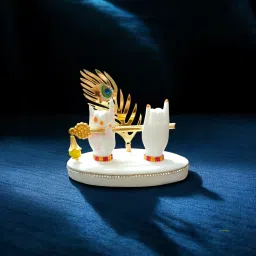 Shree Krishna Hand Flute Idol For Car Dashboard and Office Table & Gift Purpose Decorative Showpiece-9.5 cm-image-19