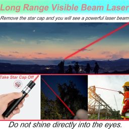 coolcold Laser Light | USB Rechargeable Red, Laser Pointer | 2000m Handheld Laser Pen image 5