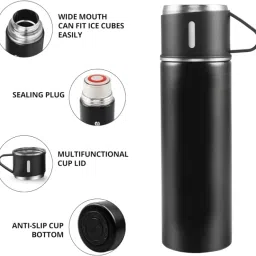 khodiyarimpax 1 FLASK WITH 2 DRINKING CUP 500 ml Flask image 4