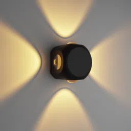 Wall Lights Outdoor Lighting - Exterior Wall Light for Porch Patio Up Down Left Right Waterproof Light for Garden Terrace Courtyard Garage (4x3W - Diamond) IP-65 Waterproof Gate Light Outdoor Lamp-image-31