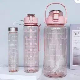 Transparent Motivational Water Bottles 3200 ml Water Bottles-image-52