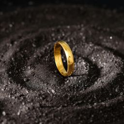 925 Silver Golden Classic Band For Him Sterling Silver Gold Plated Ring-image-43