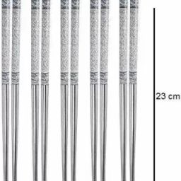 Eating, Chewing, Decorative Stainless Steel Chinese, Korean Chopstick-image-99