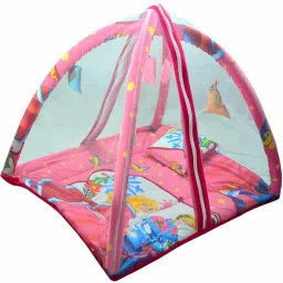 Cotton Kids Washable Baby Kick and Play Gym with Mosquito Net and Baby Bedding Set Mosquito Net-17