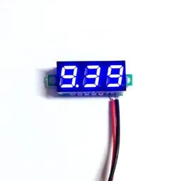 0.28inch 3.5-30V Two Wire DC Voltmeter Blue-12
