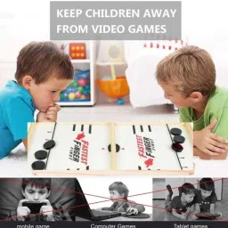 tvm Faster Finger Board Game, Sling Puck Game Fastest Finger First Game image 2