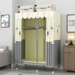 Multifunctional wardrobe for compact, organized, stylish storage. Carbon Steel Collapsible Wardrobe-image-59