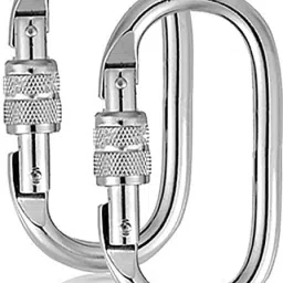 Locking Carabiner Clips Spring Snap Oval Shape Hook Locking Carabiner-image-3