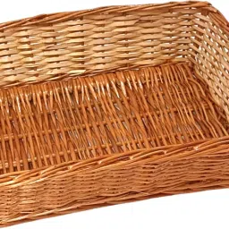 Bamboo Rectangular Shape Wicker Gift/Flower/Fruit/Hamper Baskets, 13*9 in, Storage Basket-16