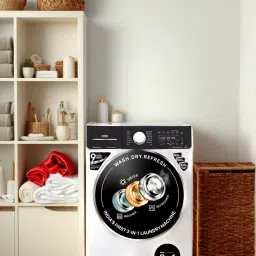 ifb 8.5/6.5 kg with Wi-Fi EnabledRefresher 3-in-1 Laundrimagic Wi-Fi Enabled Inverter with Steam Ready to Wear Clothes Washer with Dryer with In-built Heater Black, Silver image 3